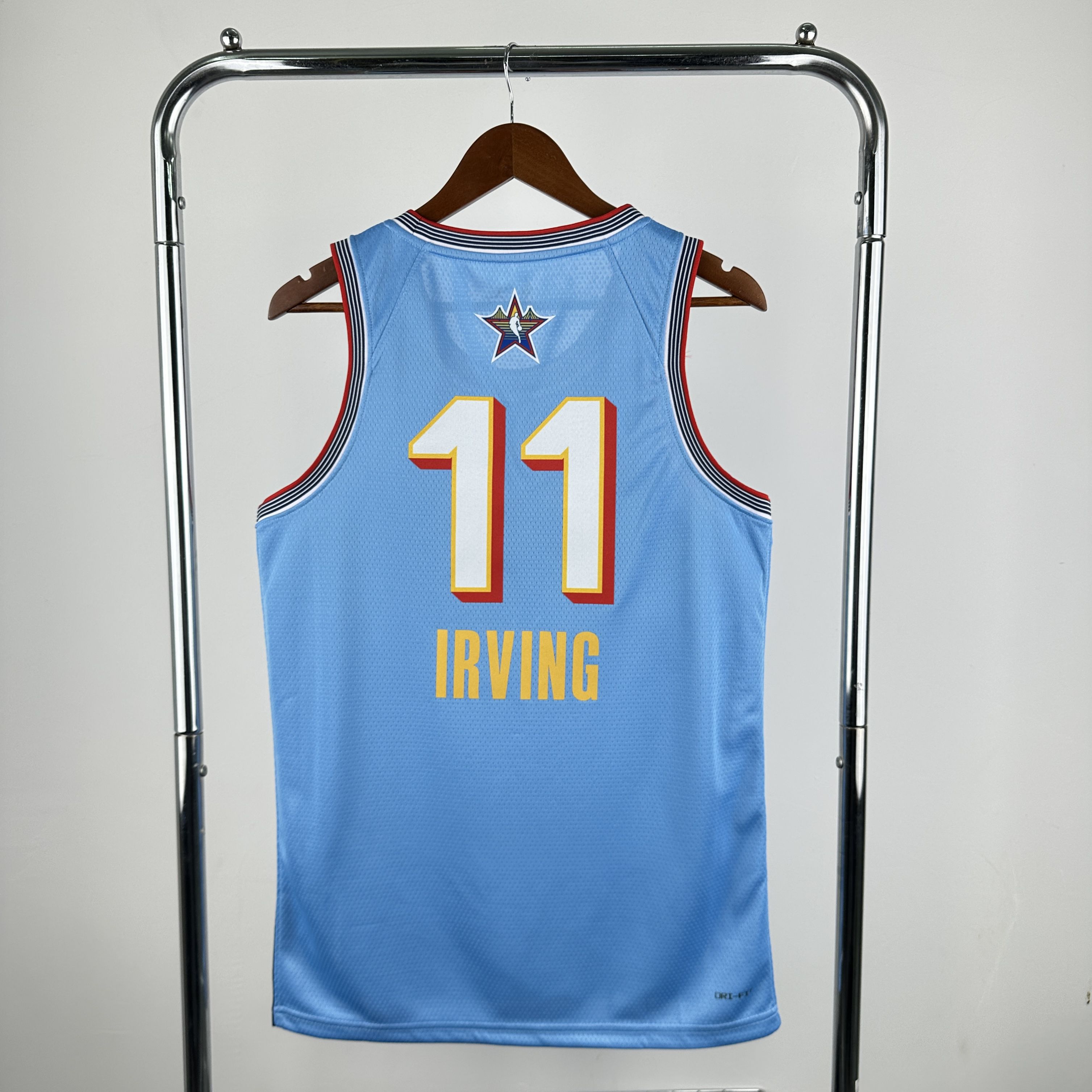 Men 2025 All star #11 Irving Light Blue Jordan Edition NBA Jersey->more jerseys->NBA Jersey